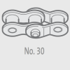 25A1-NO30 (25-1) Link and a Half - Double Cranked Link 1/4'' Pitch Simplex Renold Premium